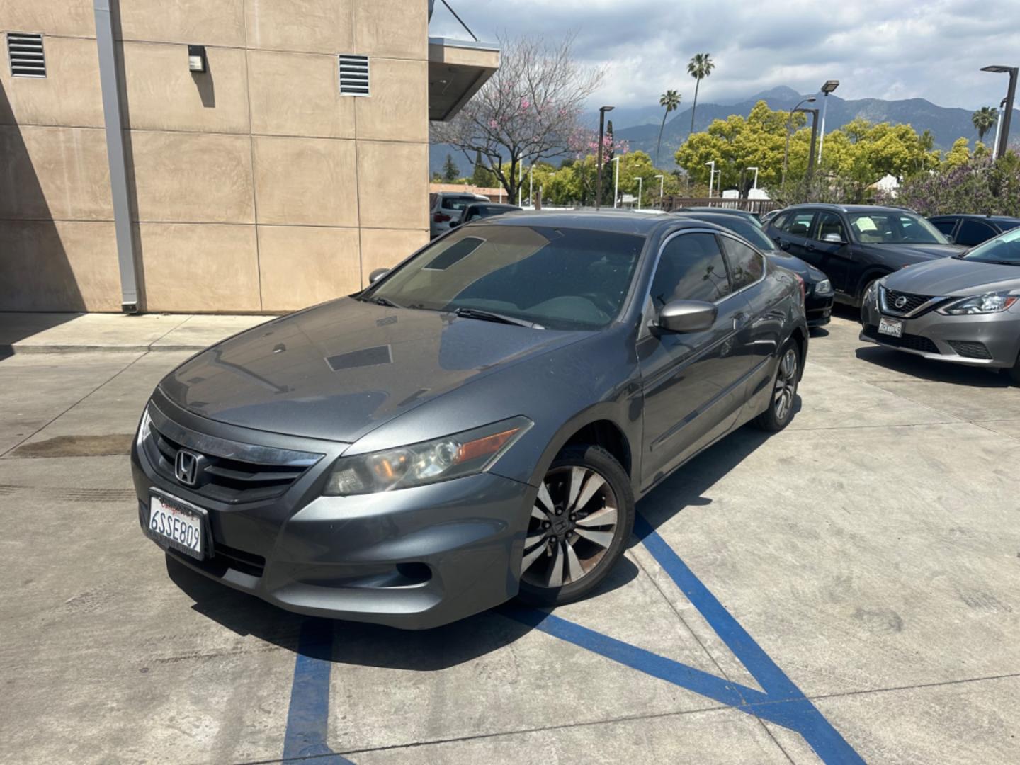 2011 Gray metallic /BLACK Honda Accord Cpe EX Coupe AT (1HGCS1B75BA) with an 2.4L L4 DOHC 16V engine, 5-Speed Automatic transmission, located at 30 S. Berkeley Avenue, Pasadena, CA, 91107, (626) 248-7567, 34.145447, -118.109398 - Moon Roof! New Tires! Nice Interior! Looks and Drives Good! Bad credit? We can help! We are the bank. All our cars are thoroughly inspected and reconditioned by our technicians. FREE CARFAX report. Stop by or call to speak with our friendly staff. Whether you have bad credit, no credit, bankruptcy - Photo#0